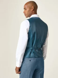 Skopes Blue Tailored Fit Lucien Suit Waistcoat