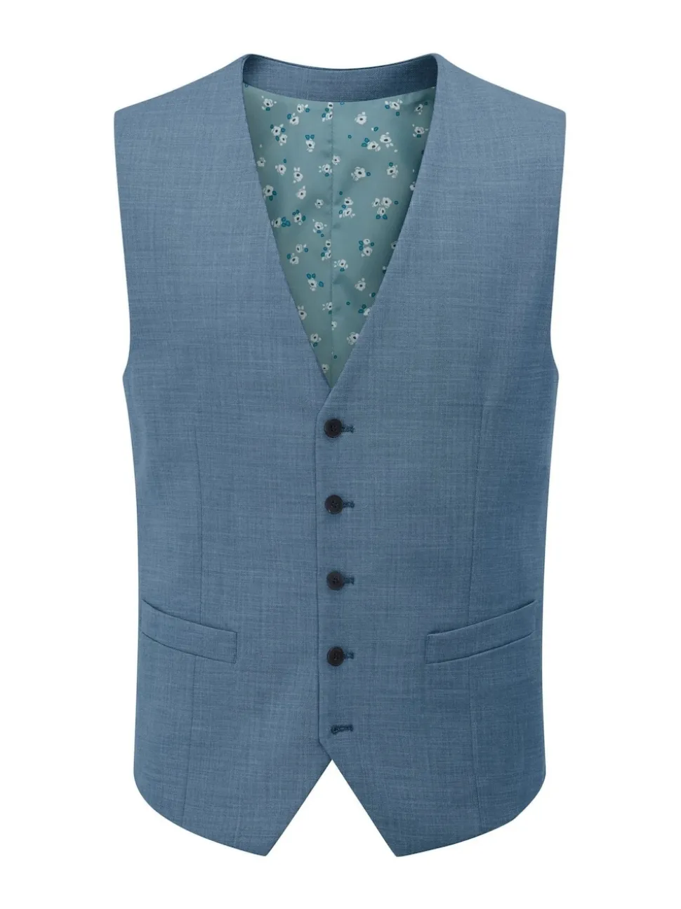 Skopes Blue Tailored Fit Lucien Suit Waistcoat