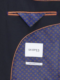Skopes Blue Tailored Fit Tailored Fit Farnham Suit Jacket