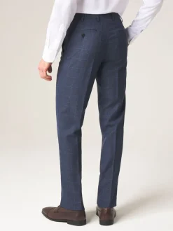 Skopes Blue Tailored Fit Tapered Fit Anello Suit Trousers
