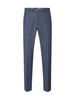 Skopes Blue Tailored Fit Tapered Fit Anello Suit Trousers