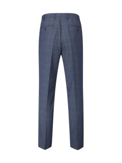 Skopes Blue Tailored Fit Tapered Fit Anello Suit Trousers