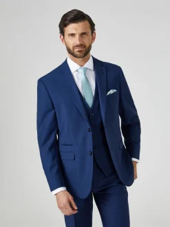 Skopes Blue Tailored Fit Kennedy Suit: Jacket