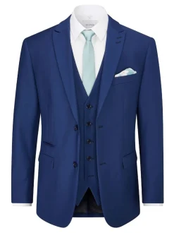 Skopes Blue Tailored Fit Kennedy Suit: Jacket