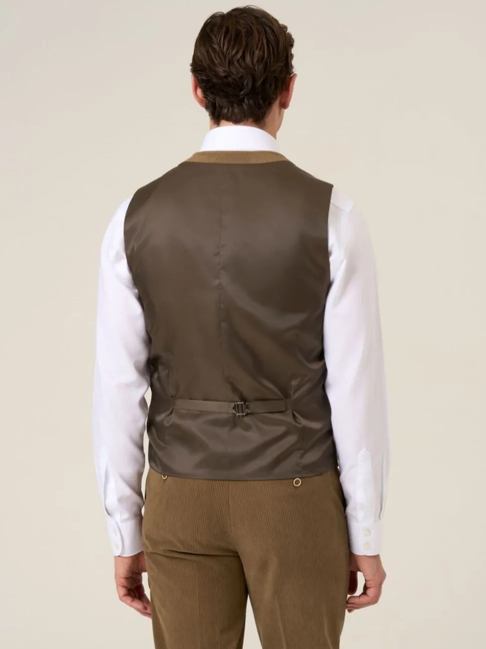 Skopes Brown Dorsey Suit Corduroy Waistcoat