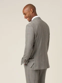 Skopes Brown Haley Tailored Fit Check Suit Jacket