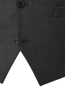 Skopes Charcoal Grey Single Breasted Wool Rich Darwin Suit Waistcoat