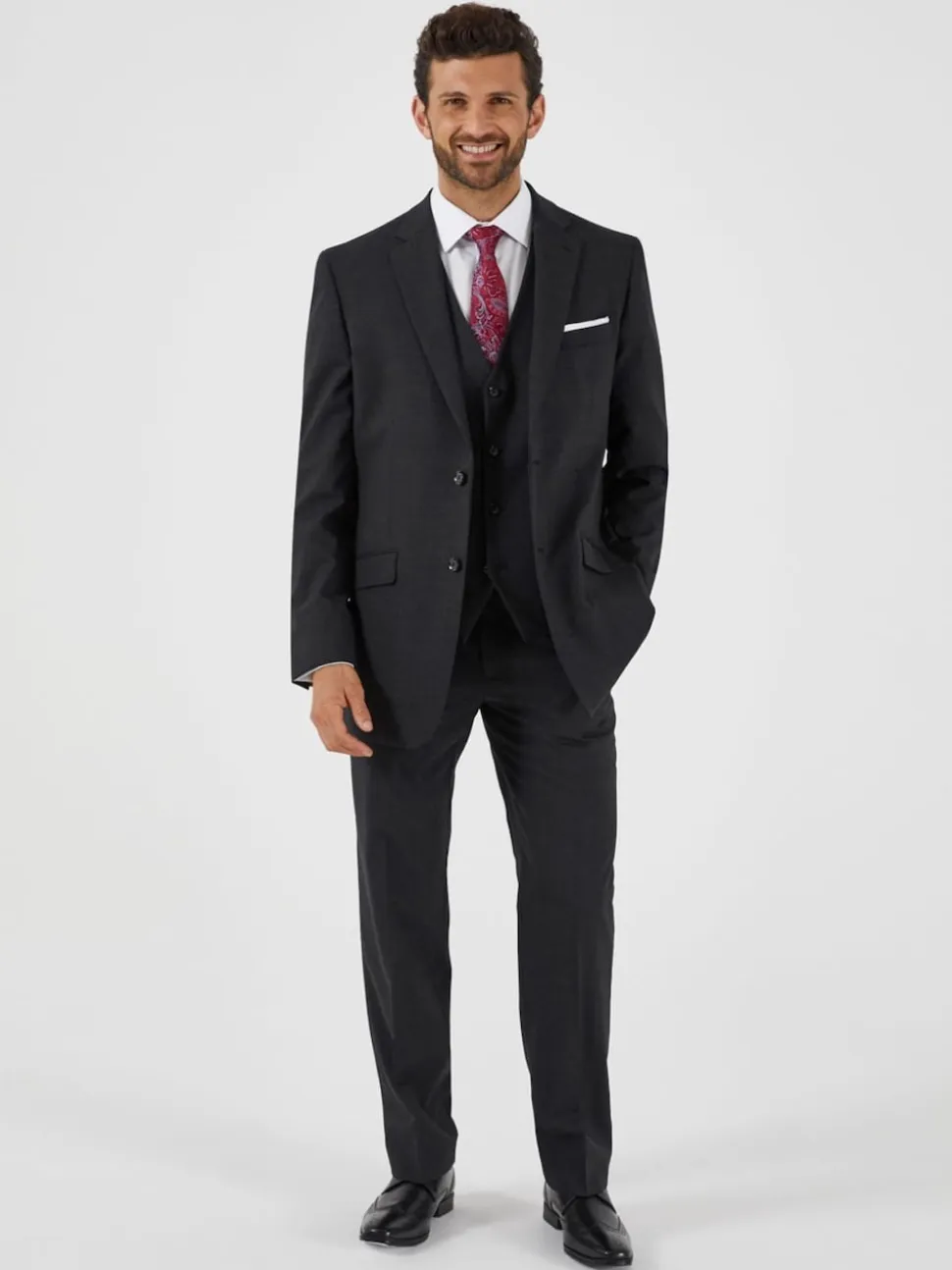Skopes Charcoal Grey Wool Rich Darwin Suit Jacket