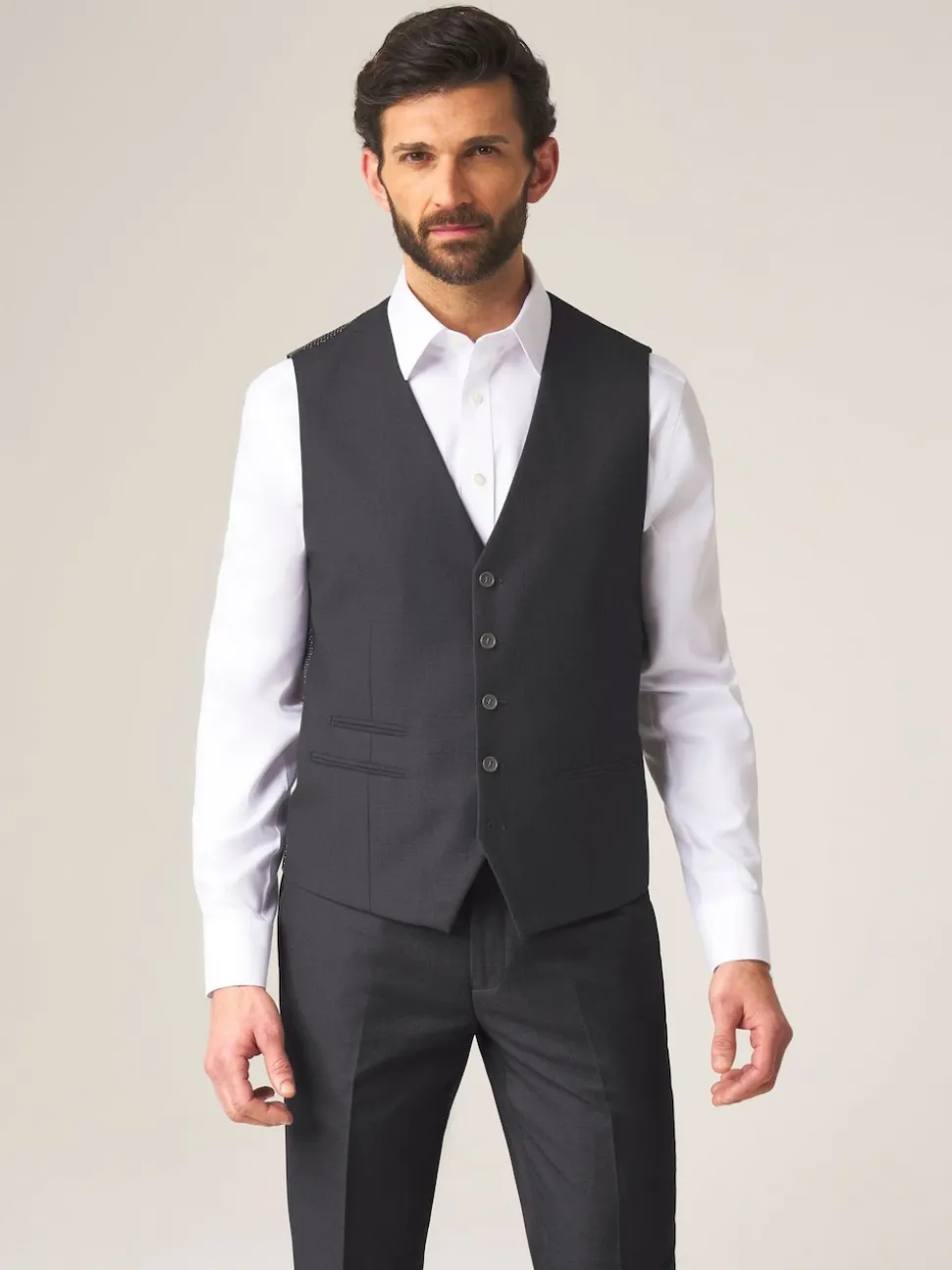 Skopes Dark Grey Madrid Regular Fit Suit Waistcoat
