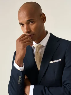 Skopes Dark Navy Blue Slim Harcourt Suit Jacket
