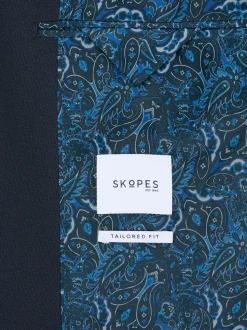 Skopes Dark Navy Blue Slim Harcourt Suit Jacket