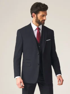 Skopes Dark Navy Blue Tailored Fit Madrid Suit: Jacket