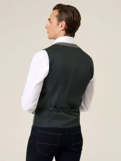 Skopes Green Boston Check Waistcoat