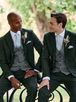 Skopes Green Boston Check Waistcoat