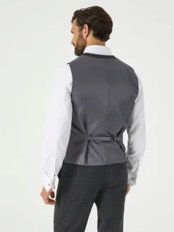 Skopes Green Casey Suit Waistcoat Windowpane Check