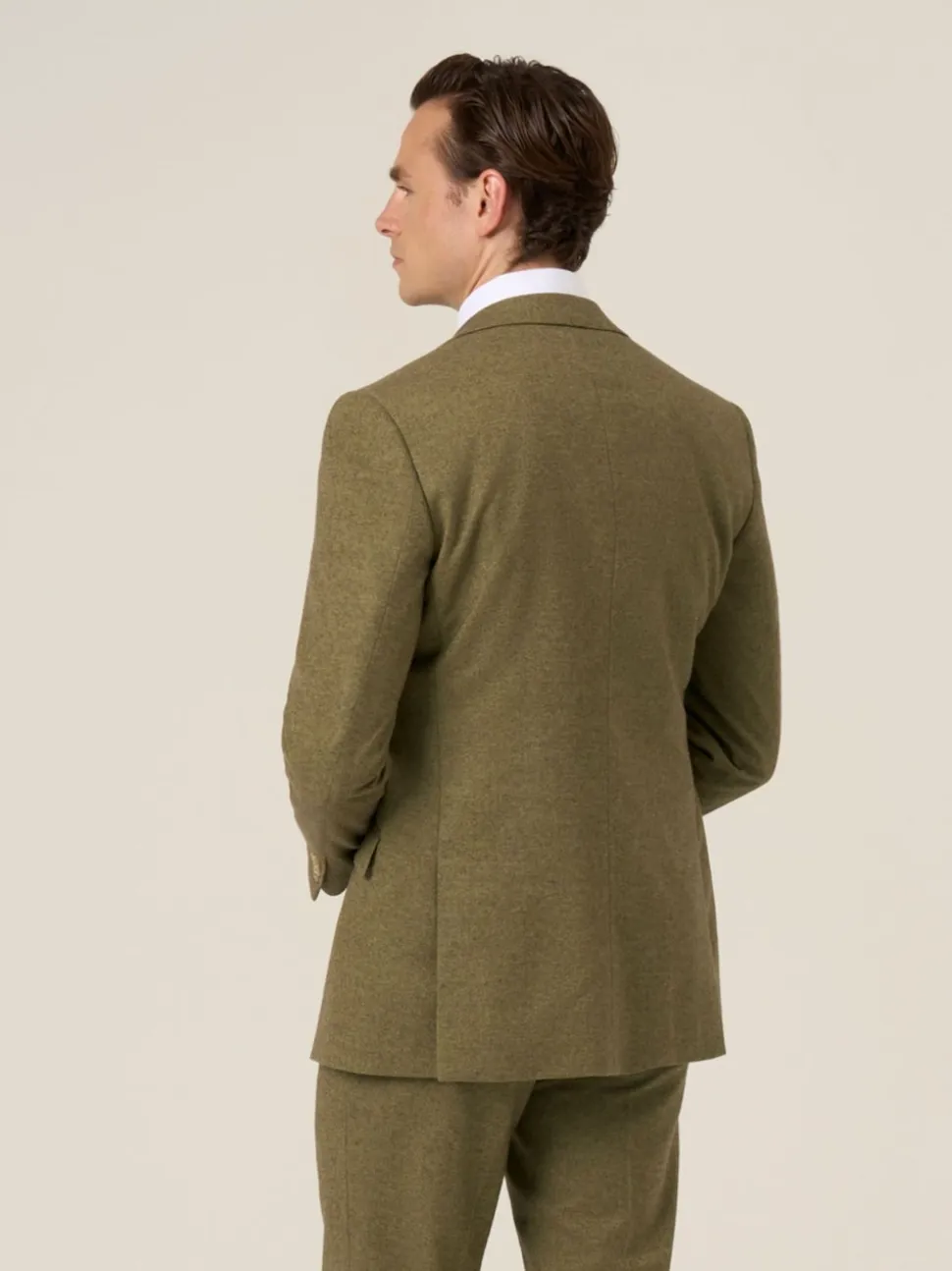 Skopes Green Fox Tailored Fit Textured Suit Jacket