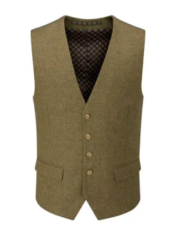 Skopes Green Fox Textured Suit Waistcoat