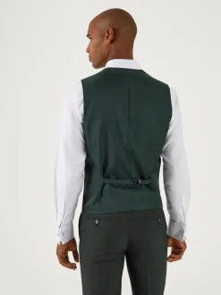 Skopes Green Single Breasted Harcourt Single Breasted Tailored Fit Suit Waistcoat