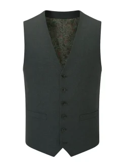 Skopes Green Single Breasted Harcourt Single Breasted Tailored Fit Suit Waistcoat