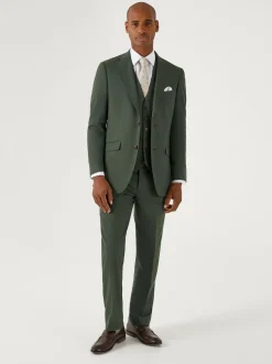 Skopes Green Tailored Fit Harvey Suit: Jacket