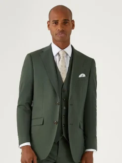 Skopes Green Tailored Fit Harvey Suit: Jacket