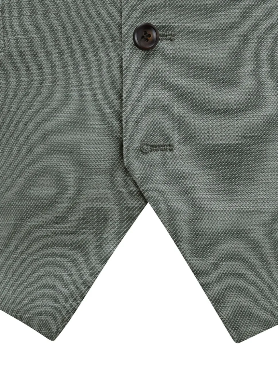 Skopes Green Tailored Fit Semi Plain Elio Suit Waistcoat