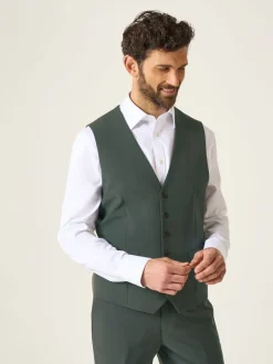 Skopes Green Tailored Fit Beckett Suit Waistcoat