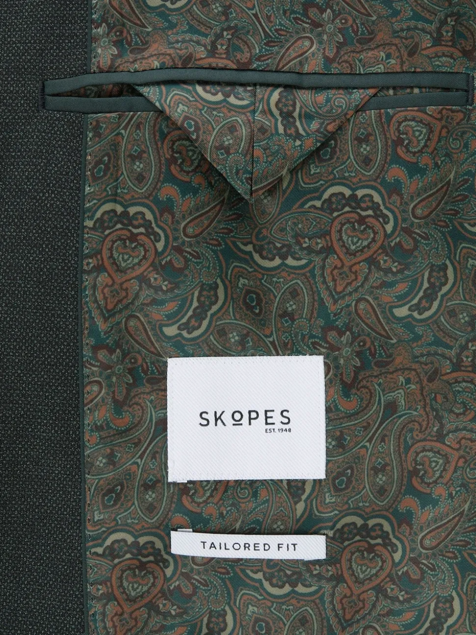 Skopes Green Tailored Harcourt Suit Jacket