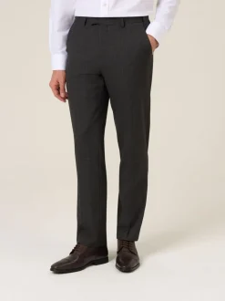 Skopes Grey Elijah Suit Tailored Fit Check Trousers