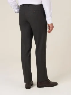 Skopes Grey Elijah Suit Tailored Fit Check Trousers