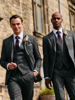 Skopes Grey Fox Textured Suit Waistcoat