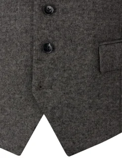 Skopes Grey Fox Textured Suit Waistcoat