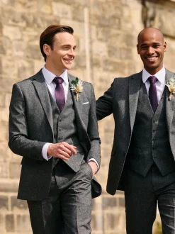 Skopes Grey Fox Textured Suit Waistcoat