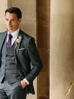 Skopes Grey Fox Textured Suit Waistcoat