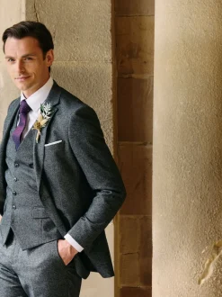 Skopes Grey Fox Textured Suit Waistcoat