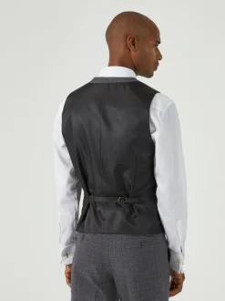 Skopes Grey Jacob Check Suit Waistcoat