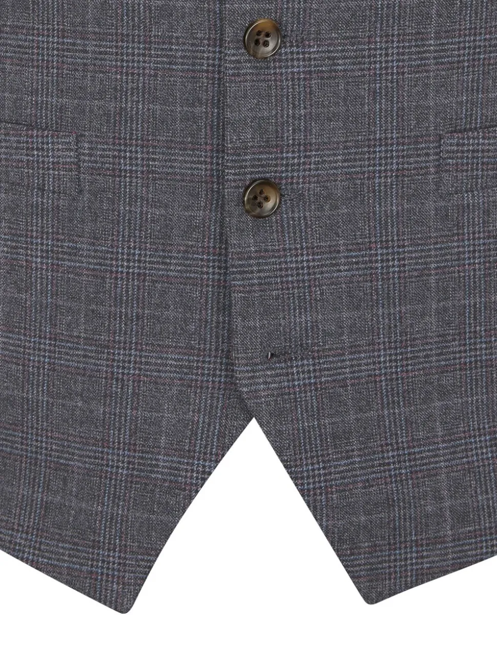 Skopes Grey Jacob Check Suit Waistcoat