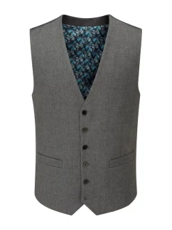 Skopes Grey Liston Flannel Suit Waistcoat
