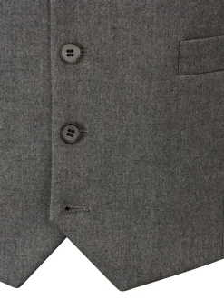 Skopes Grey Liston Flannel Suit Waistcoat