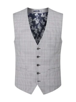 Skopes Grey Single Breasted Double Breasted Scoop Anello Suit Waistcoat