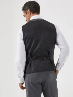 Skopes Grey Single Breasted Wool Rich Darwin Suit Waistcoat