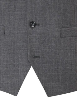 Skopes Grey Single Breasted Wool Rich Darwin Suit Waistcoat
