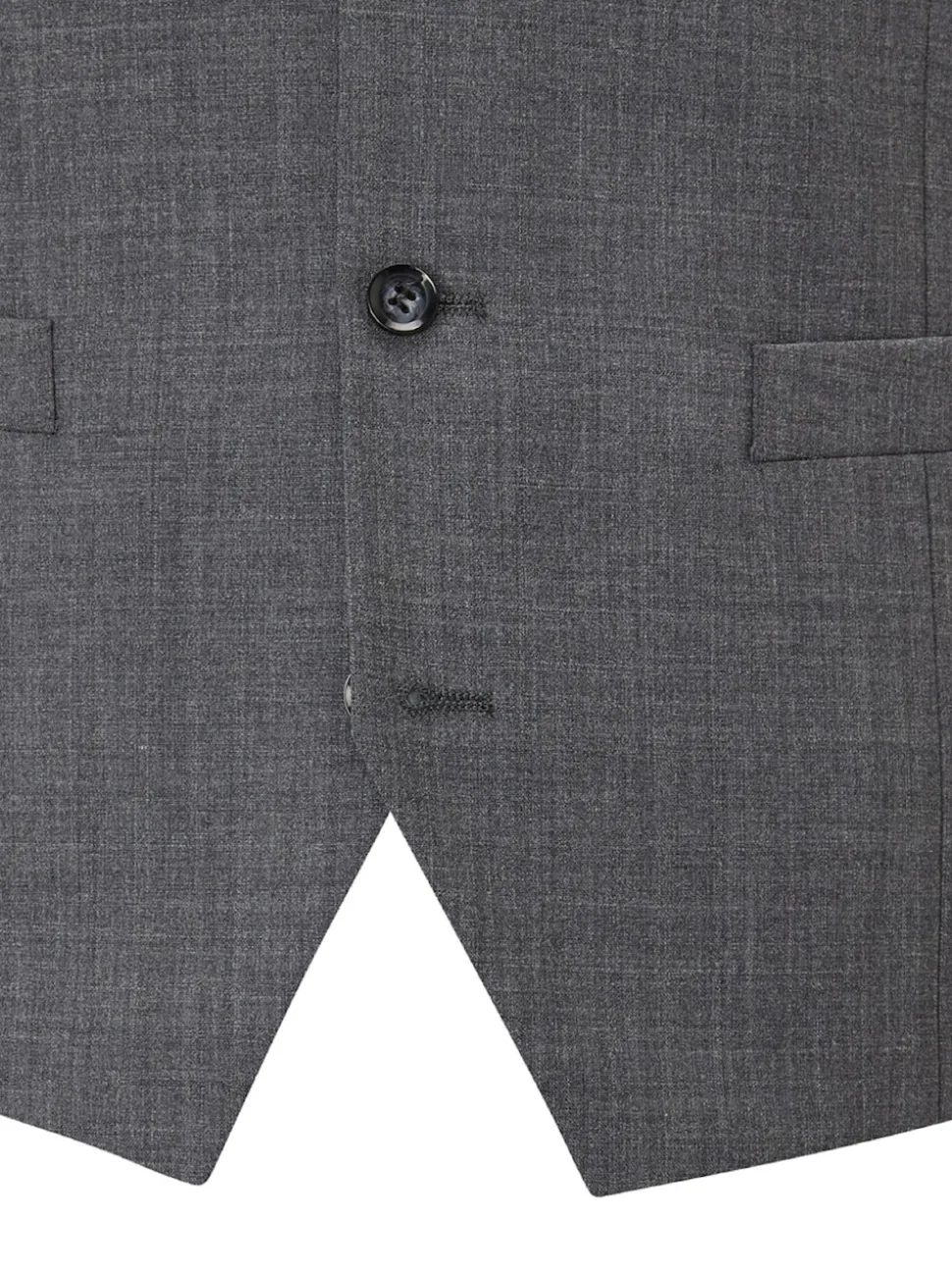 Skopes Grey Single Breasted Wool Rich Darwin Suit Waistcoat