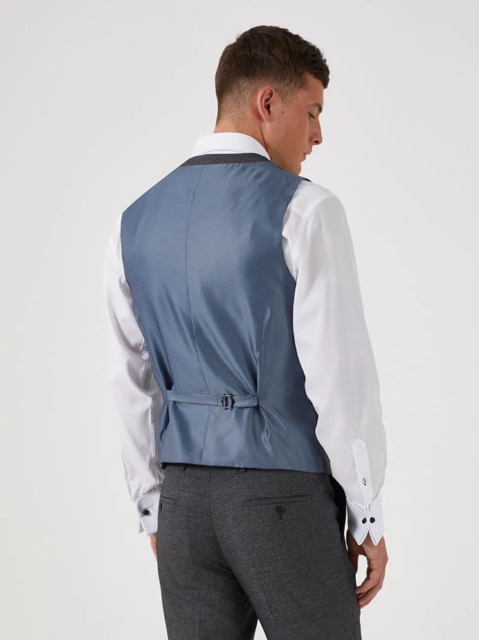 Skopes Grey Single Breasted Harcourt Single Breasted Tailored Fit Suit Waistcoat