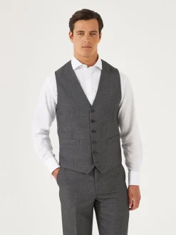 Skopes Grey Single Breasted Harcourt Single Breasted Tailored Fit Suit Waistcoat