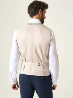 Skopes Grey Skopes Tailored Fit Puppytooth Check Carter Waistcoat
