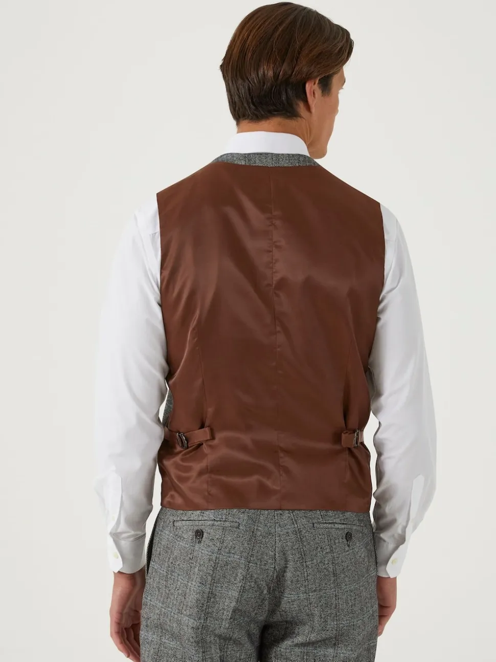Skopes Grey Tailored Fit Rowan Suit: Waistcoat