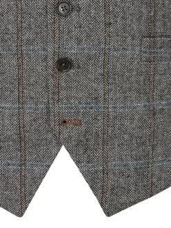 Skopes Grey Tailored Fit Rowan Suit: Waistcoat