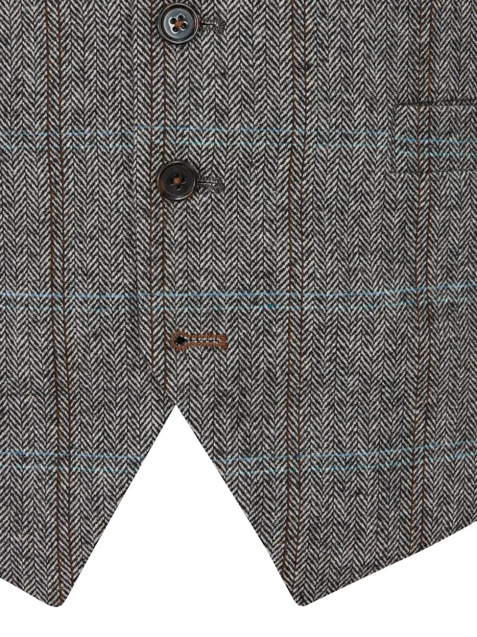 Skopes Grey Tailored Fit Rowan Suit: Waistcoat