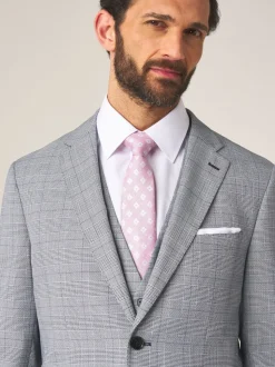 Skopes Grey Tailored Fit Anello Check Suit Jacket